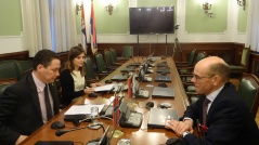 24 November 2015 The Head of the Parliamentary Friendship Group with Norway and the newly-appointed Norwegian Ambassador to Serbia